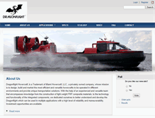 Tablet Screenshot of dragonflighthovercraft.com